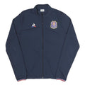 LE COQ SPORTIF Mens Blue M Polyester Blend Zip Jacket Plain Sports Casual