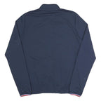 LE COQ SPORTIF Mens Blue M Polyester Blend Zip Jacket Plain Sports Casual