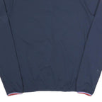 LE COQ SPORTIF Mens Blue M Polyester Blend Zip Jacket Plain Sports Casual