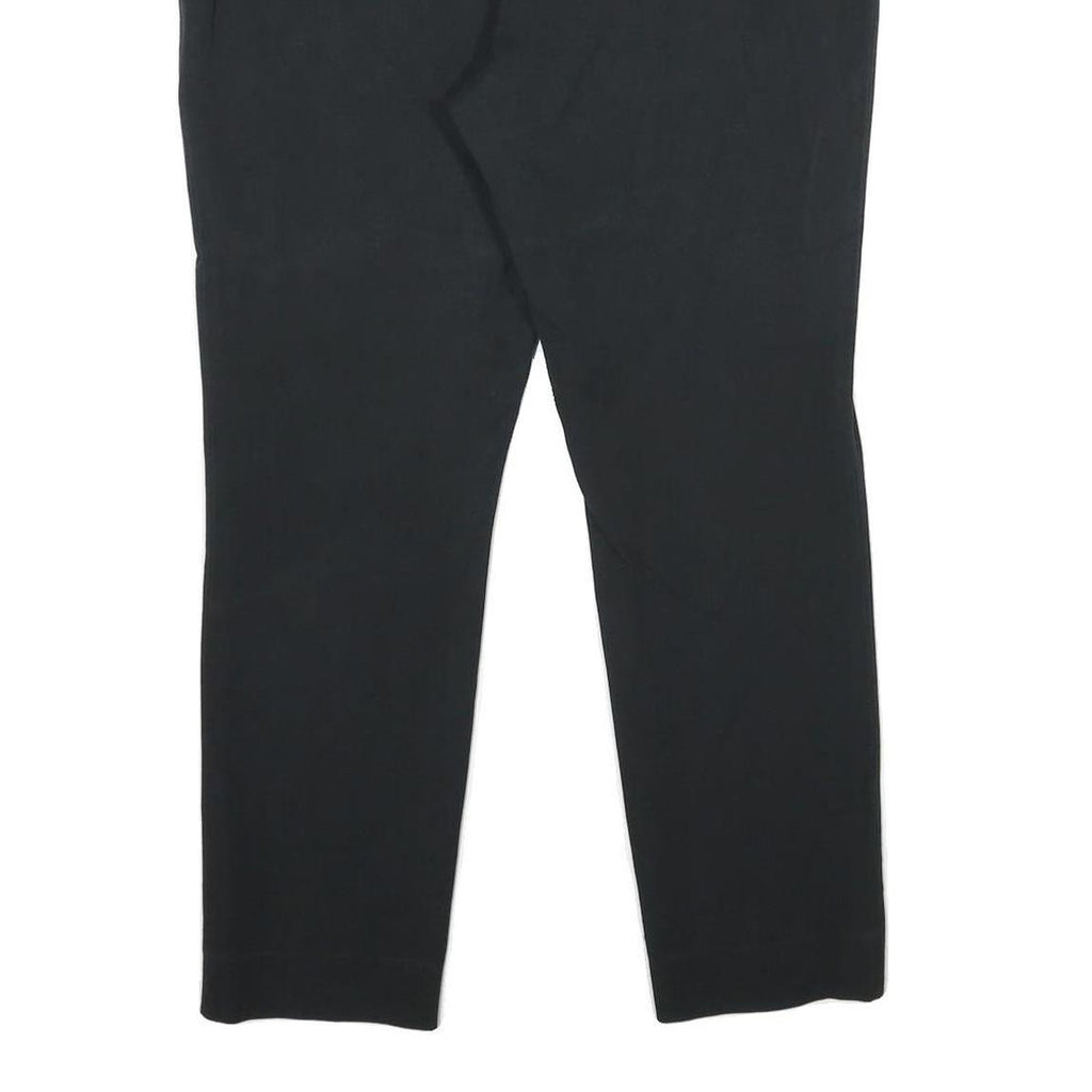LAUREN RALPH LAUREN Womens Black Regular Fit Straight Trousers W34 L28 Classic