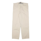 NAUTICA Mens Cotton Blend Beige Regular Fit Straight Leg Trousers W34 L32
