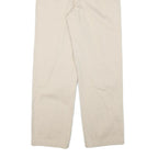NAUTICA Mens Cotton Blend Beige Regular Fit Straight Leg Trousers W34 L32