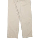 NAUTICA Mens Cotton Blend Beige Regular Fit Straight Leg Trousers W34 L32