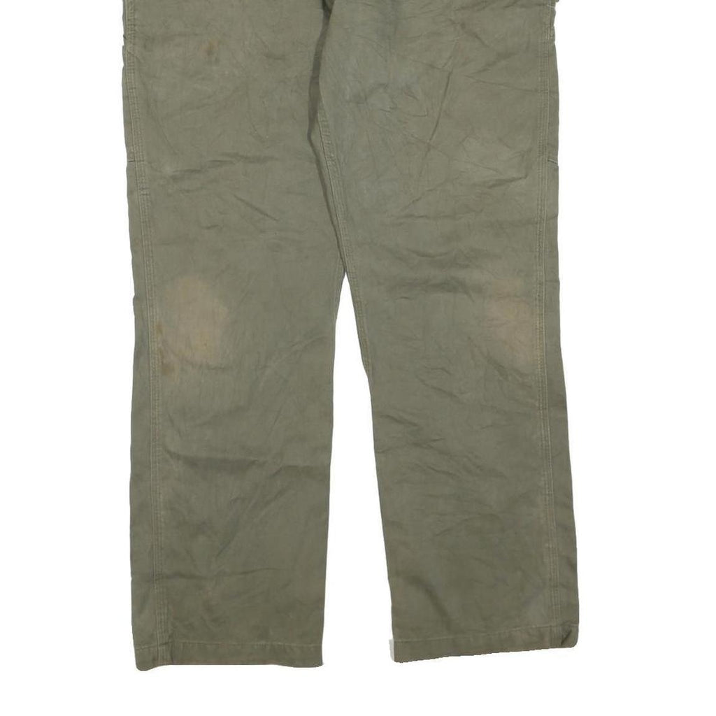 CARHARTT Mens Cotton Blend Regular Fit Trousers W36 L30 Workwear Zip Closure
