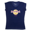 HARD ROCK CAFE Lisbon Mens Band T-Shirt Blue S