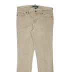 LAUREN RALPH LAUREN Womens Slim Beige Denim Slim Jeans W30 L29 Classic Cotton