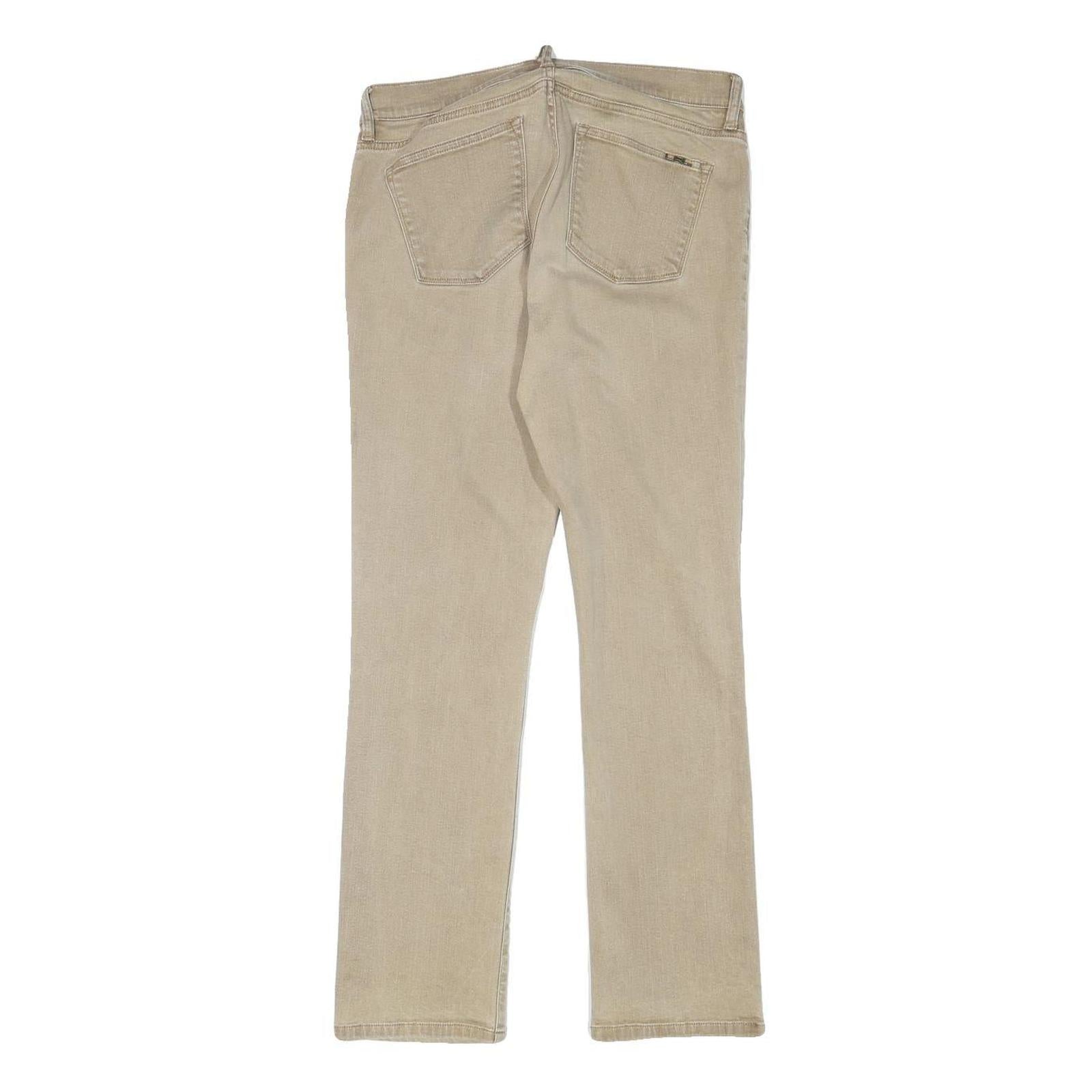 LAUREN RALPH LAUREN Womens Slim Beige Denim Slim Jeans W30 L29 Classic Cotton