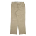 DICKIES Mens Trousers Beige Regular Straight W33 L30