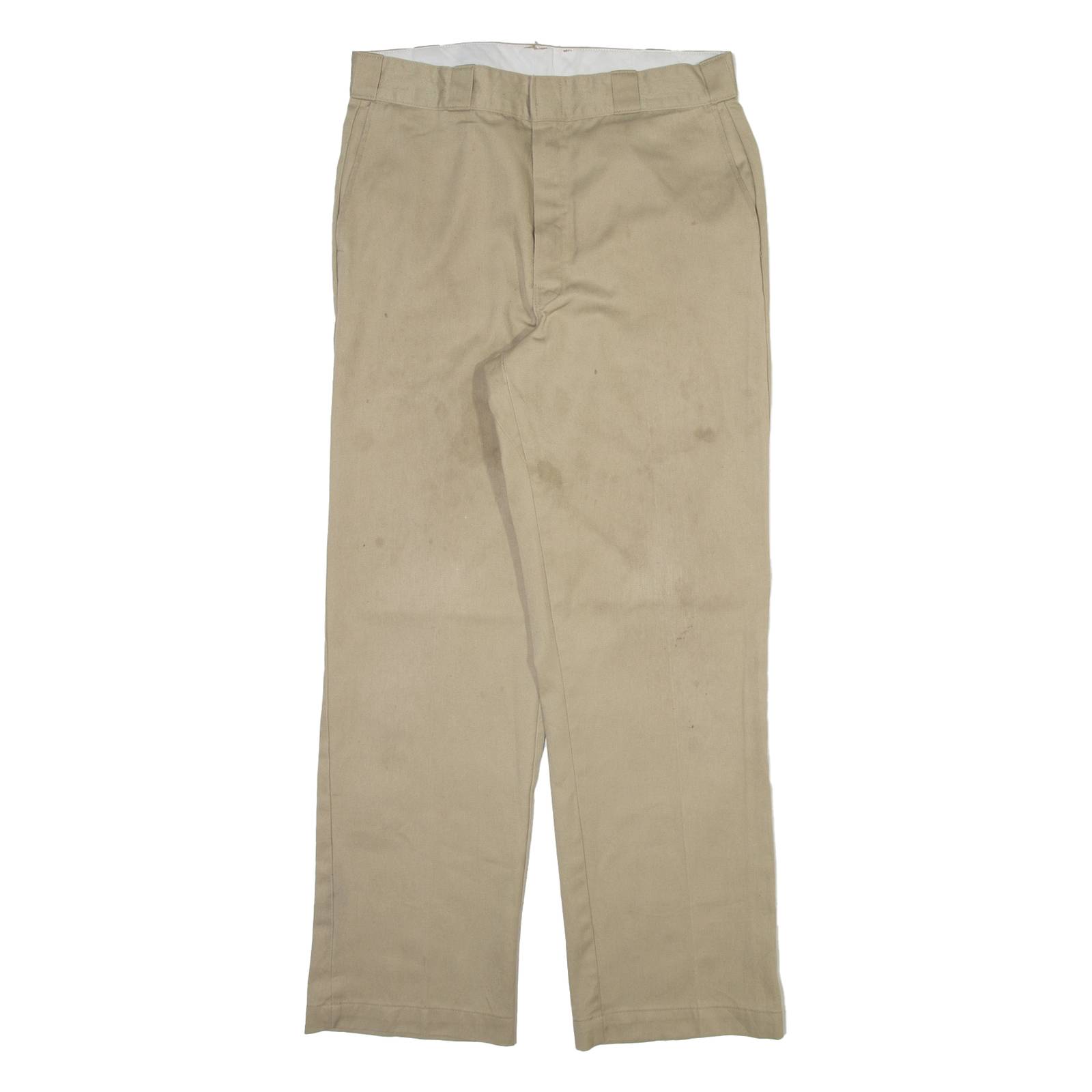 DICKIES Mens Trousers Beige Regular Straight W33 L30
