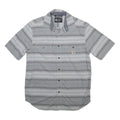 CARHARTT Mens Grey & White Striped Relaxed Fit Short Sleeve Shirt M Casual