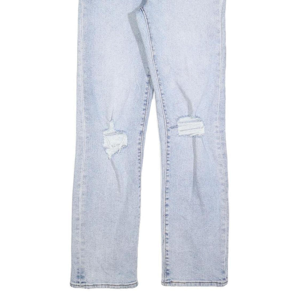 LEVI'S Womens Jeans Blue Regular Straight Denim Light W26 L30 Distressed