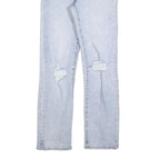 LEVI'S Womens Jeans Blue Regular Straight Denim Light W26 L30 Distressed