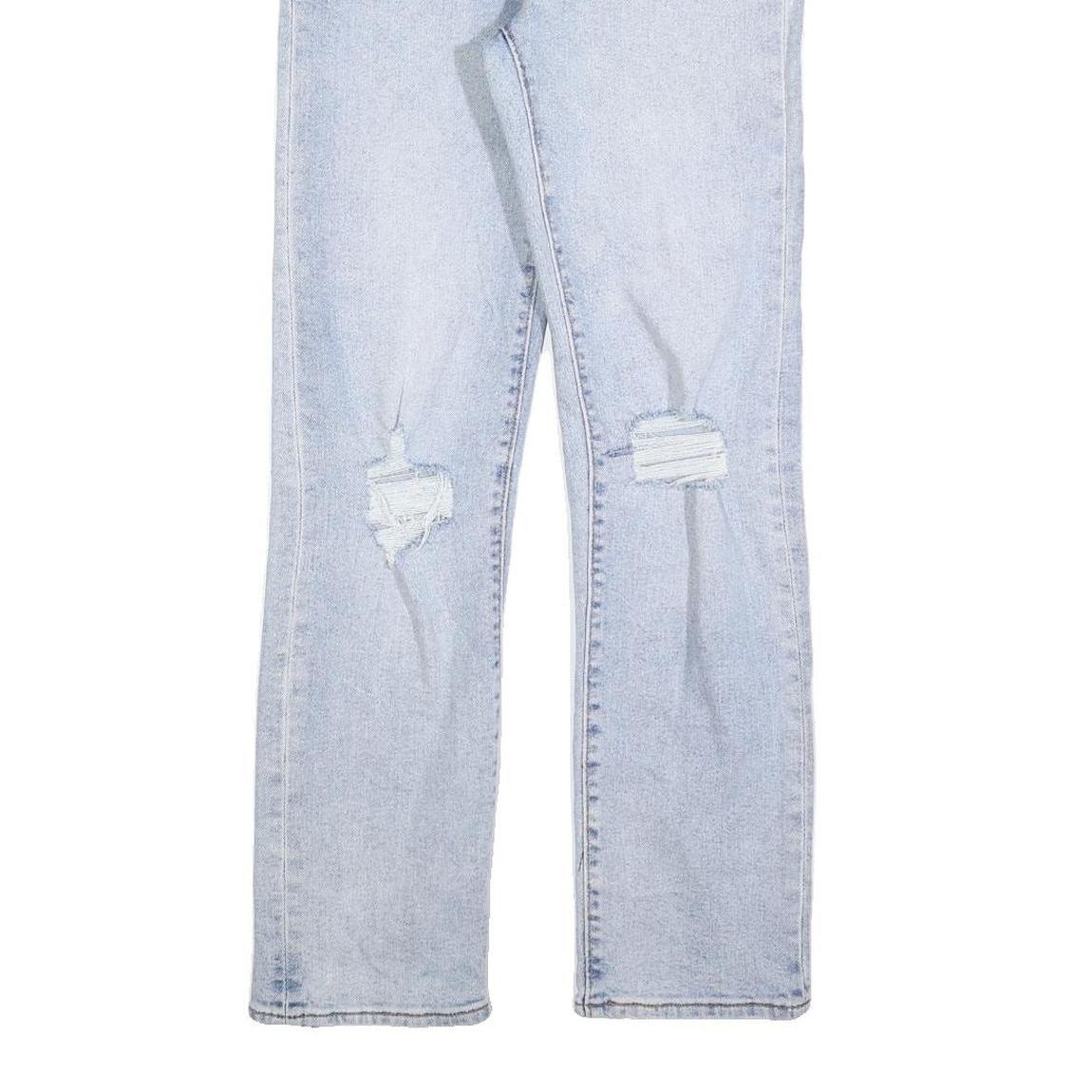 LEVI'S Womens Jeans Blue Regular Straight Denim Light W26 L30 Distressed