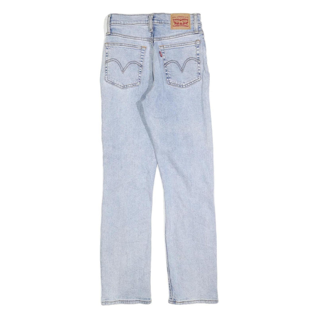 LEVI'S Womens Jeans Blue Regular Straight Denim Light W26 L30 Distressed
