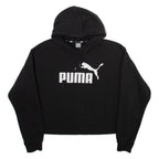PUMA Cropped Womens Black Hoodie L