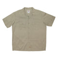 DICKIES Mens Beige Work Shirt XL Polyester Blend Short Sleeve Button