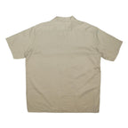 DICKIES Mens Beige Work Shirt XL Polyester Blend Short Sleeve Button