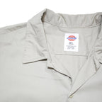 DICKIES Mens Beige Work Shirt XL Polyester Blend Short Sleeve Button
