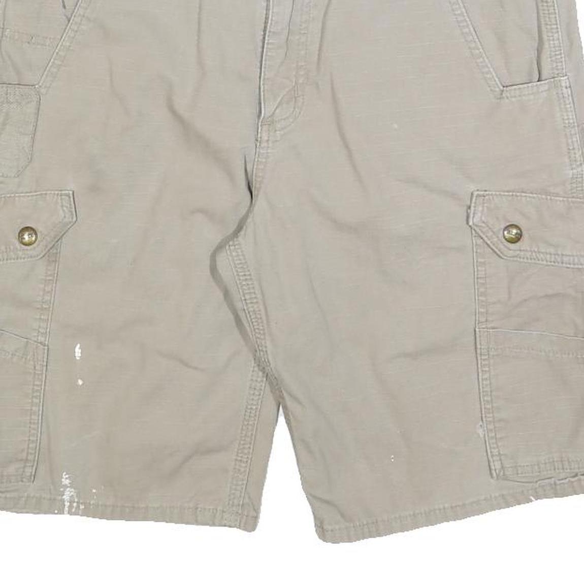 CARHARTT Mens Shorts Beige Classic Cargo M W33 Cotton Blend Workwear Utility