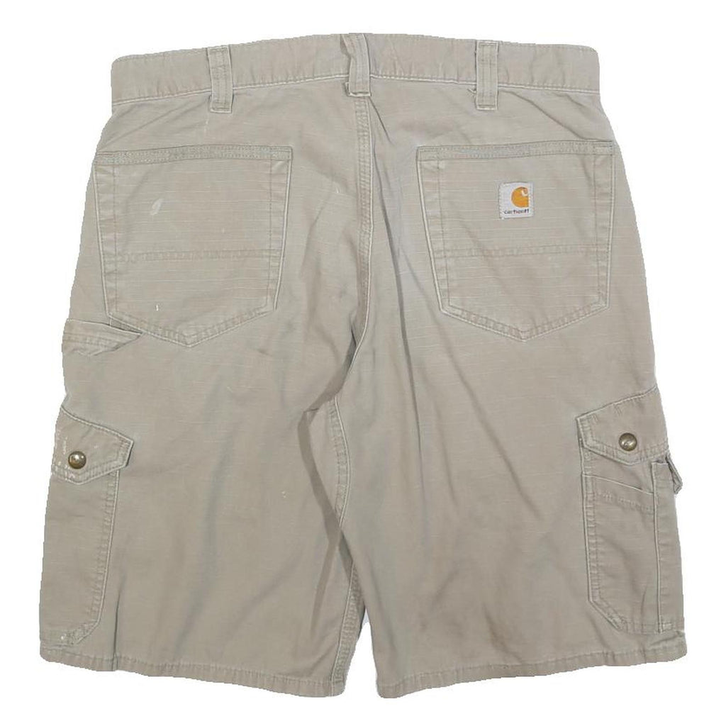 CARHARTT Mens Shorts Beige Classic Cargo M W33 Cotton Blend Workwear Utility