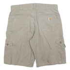 CARHARTT Mens Shorts Beige Classic Cargo M W33 Cotton Blend Workwear Utility