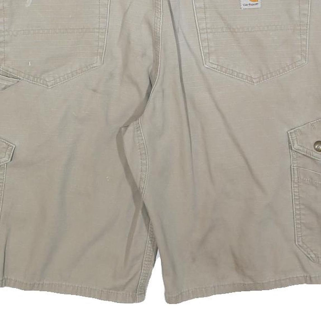 CARHARTT Mens Shorts Beige Classic Cargo M W33 Cotton Blend Workwear Utility