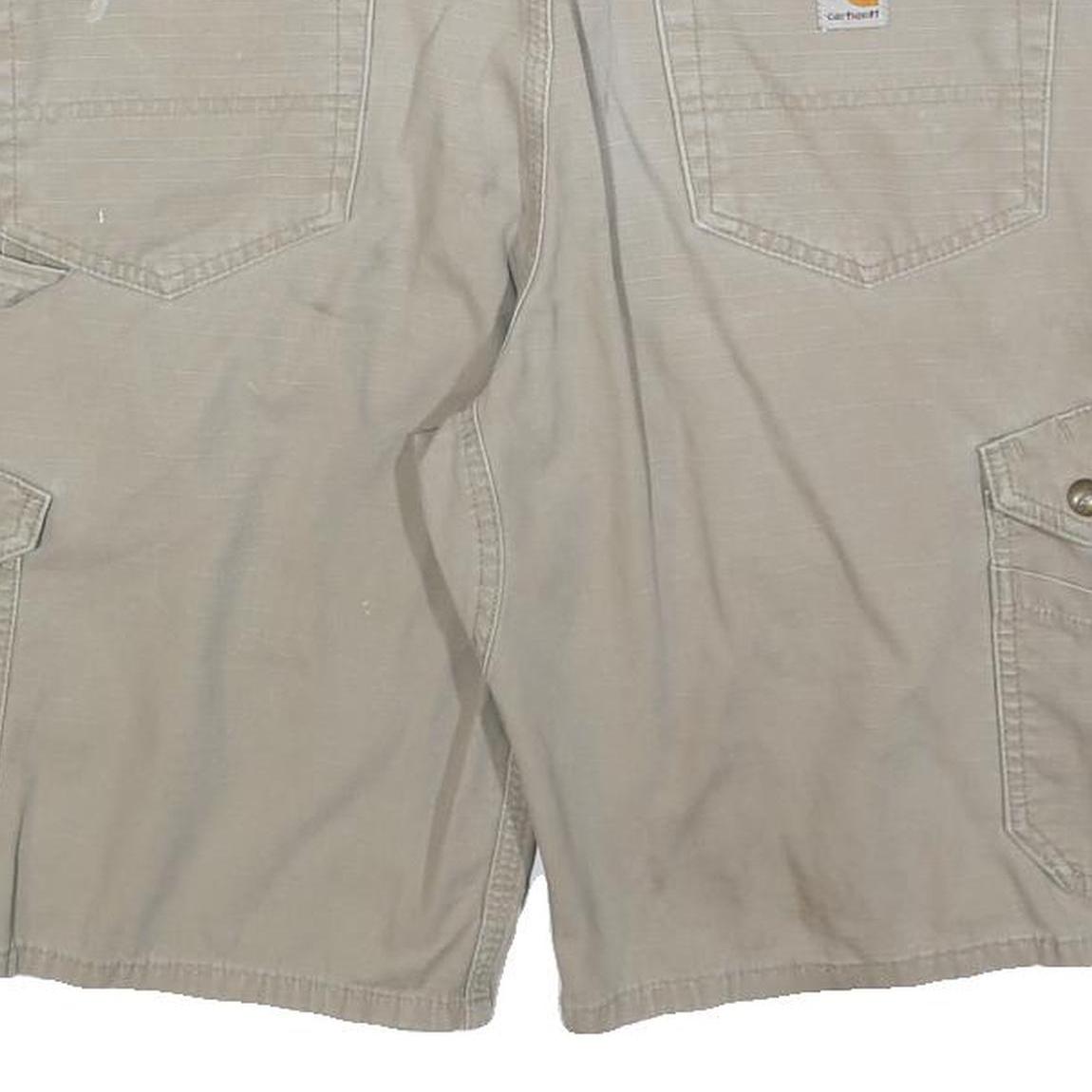 CARHARTT Mens Shorts Beige Classic Cargo M W33 Cotton Blend Workwear Utility
