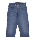 LEVI'S 501 Big E Womens Jeans Blue Regular Straight Denim Medium W27 L28 Button