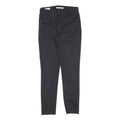 LEVI'S 721 Womens Jeans Black Slim Skinny Denim Raw W27 L27 Stretch Cotton Blend
