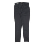 LEVI'S 721 Womens Jeans Black Slim Skinny Denim Raw W27 L27 Stretch Cotton Blend