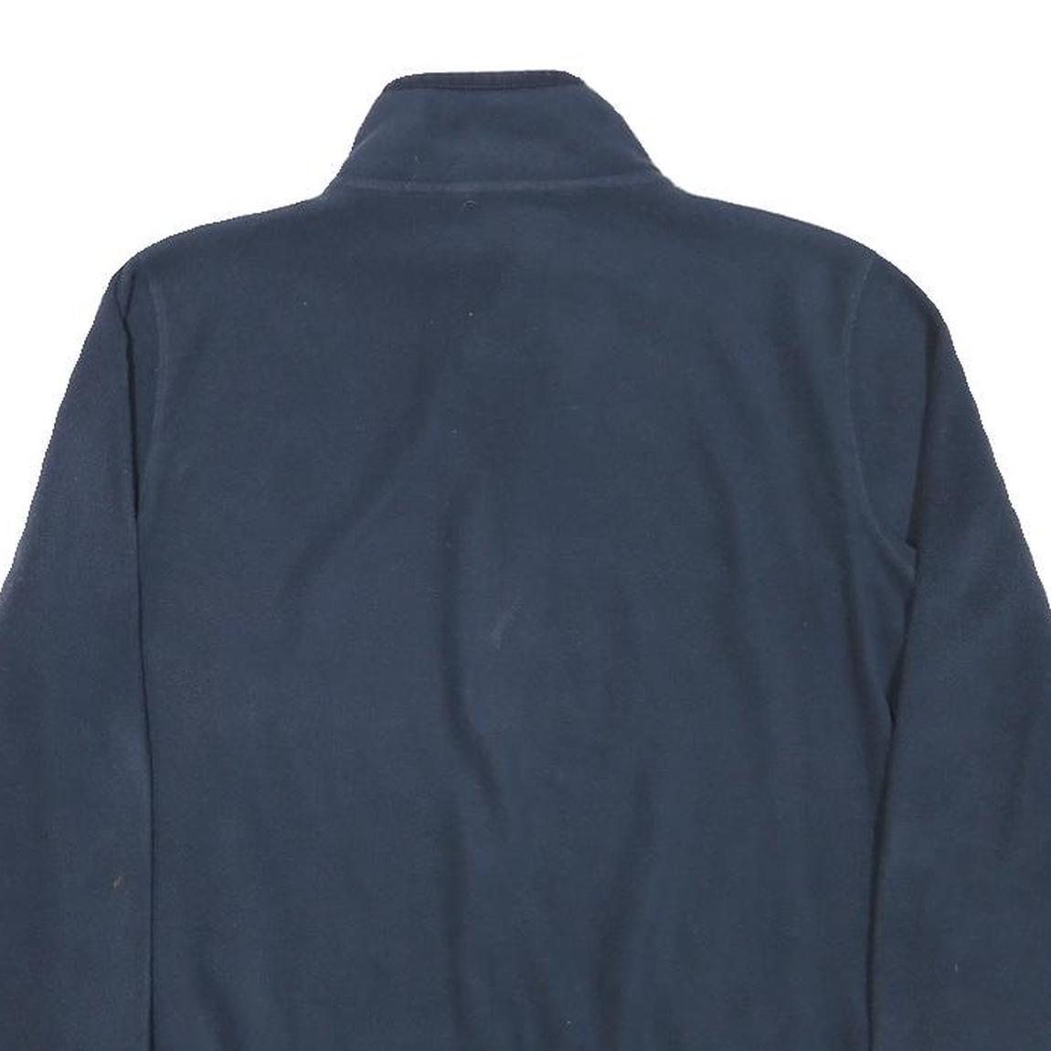 THE NORTH FACE Womens Navy Blue Plain Pullover Crew Neck Basic Knit M Fleece