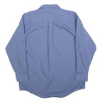 RED KAP Mens Blue Check Shirt L Workwear Button Collar Long Sleeve Comfortable