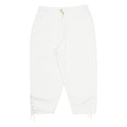 Womens Pedal Pushers Shorts Cream Slim S W28