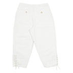 Womens Pedal Pushers Shorts Cream Slim S W28