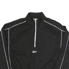 REEBOK Womens Black & White Sweatshirt Pullover M Sportswear Activewear