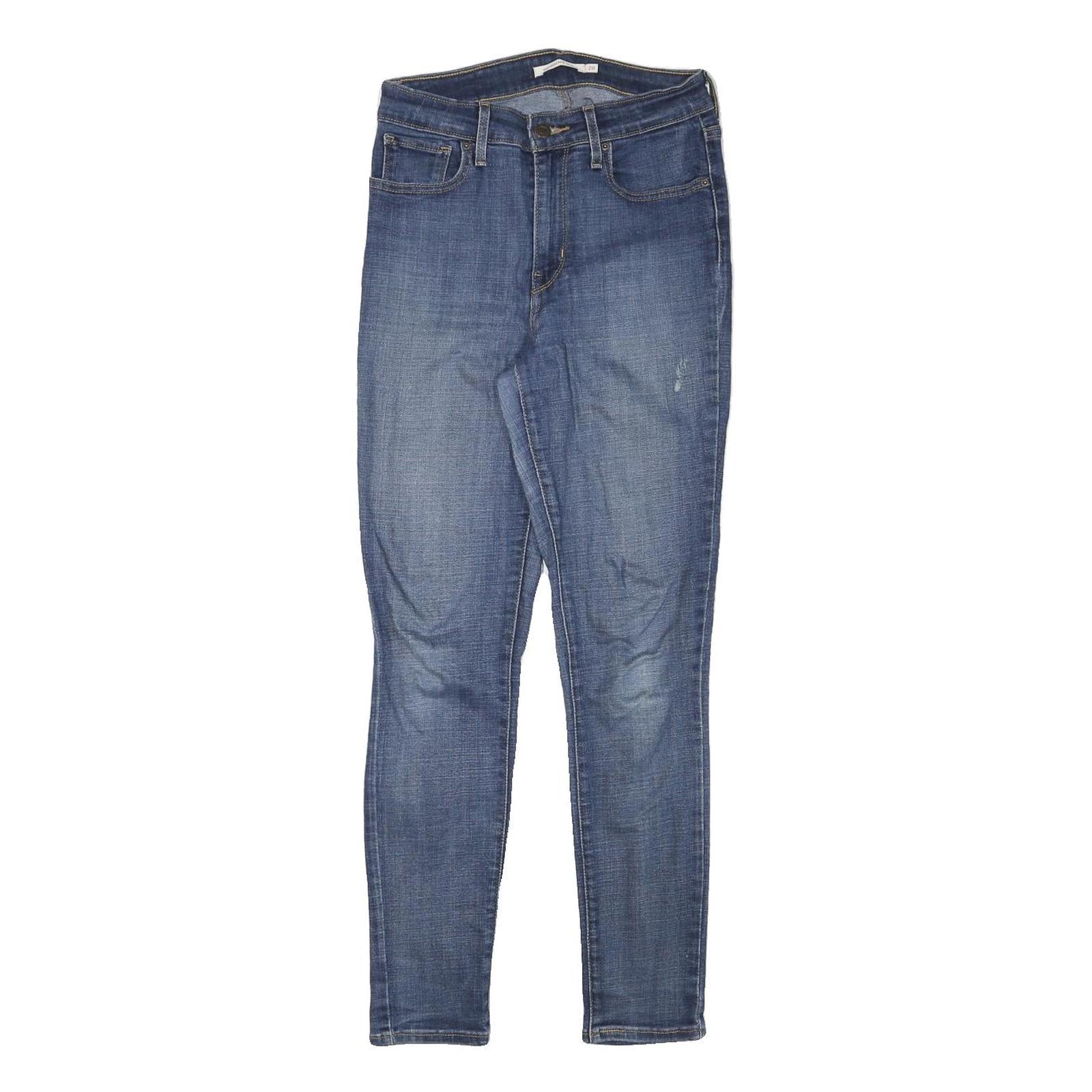 LEVI'S Womens Jeans Blue Slim Skinny Denim W25 L27 Classic Cotton Blend Zip