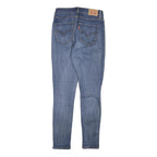 LEVI'S Womens Jeans Blue Slim Skinny Denim W25 L27 Classic Cotton Blend Zip