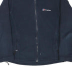 BERGHAUS Mens Navy Blue Fleece Jacket S Polyester Blend Zip Outdoor Casual
