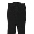 CALVIN KLEIN JEANS Womens Cotton Blend Black Regular Straight Trousers W31 L30