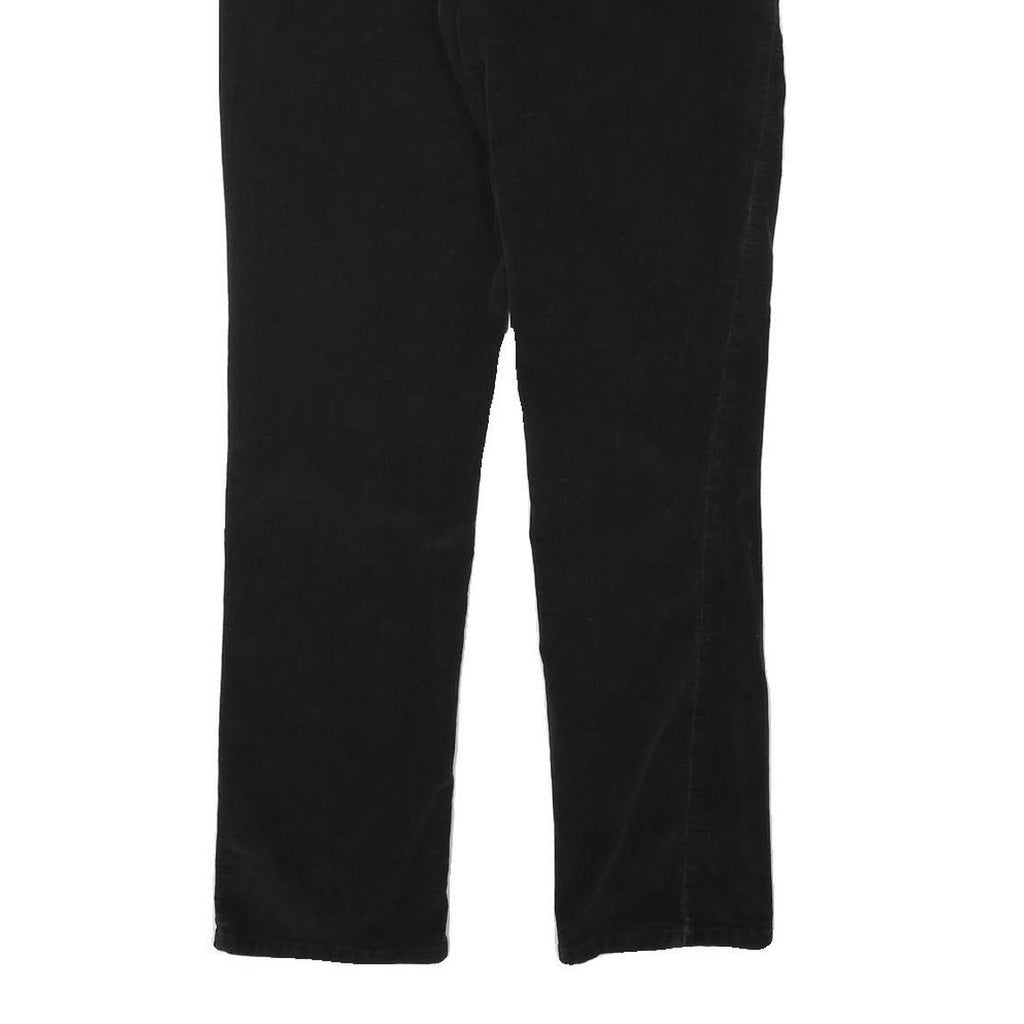 CALVIN KLEIN JEANS Womens Cotton Blend Black Regular Straight Trousers W31 L30