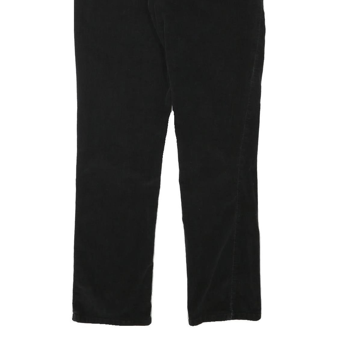 CALVIN KLEIN JEANS Womens Cotton Blend Black Regular Straight Trousers W31 L30