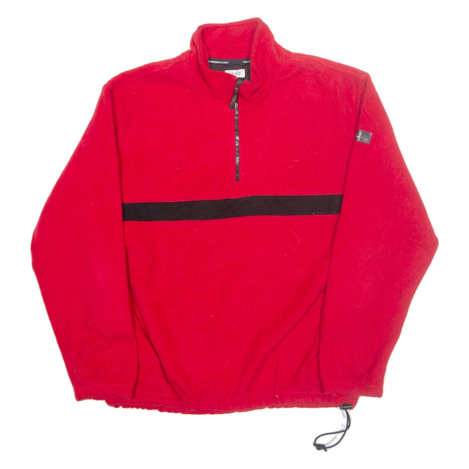 IZOD Fleece Mens Pullover Jacket Red XL