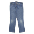 LEVI'S 505 Womens Jeans Blue Regular Straight Denim Medium W34 L29 Zip Closure