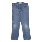 LEVI'S 505 Womens Jeans Blue Regular Straight Denim Medium W34 L29 Zip Closure