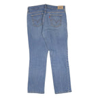 LEVI'S 505 Womens Jeans Blue Regular Straight Denim Medium W34 L29 Zip Closure