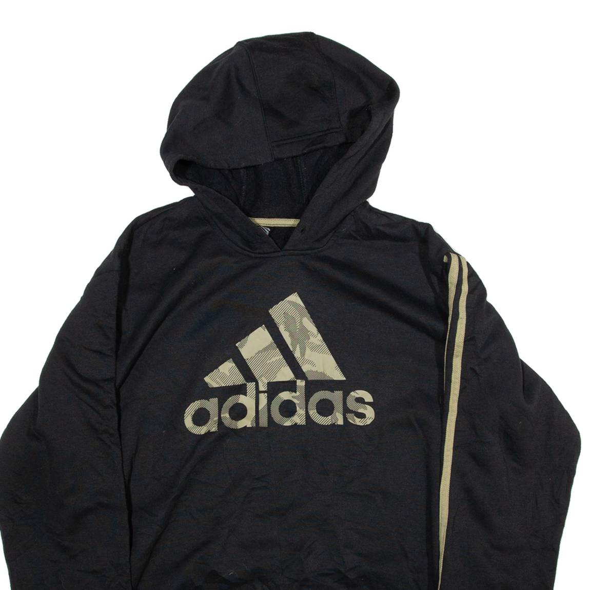 ADIDAS Womens Black Hoodie L