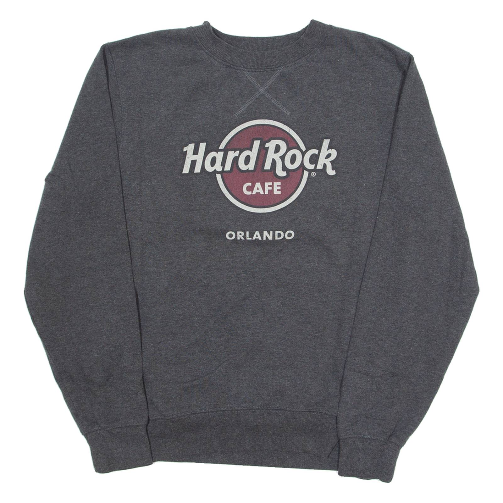 HARD ROCK CAFE Orlando Mens Sweatshirt Grey Crew Neck USA M