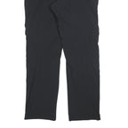 CANDA Mens Black Polyester Regular Fit Straight Trousers W38 L34 Zip Closure