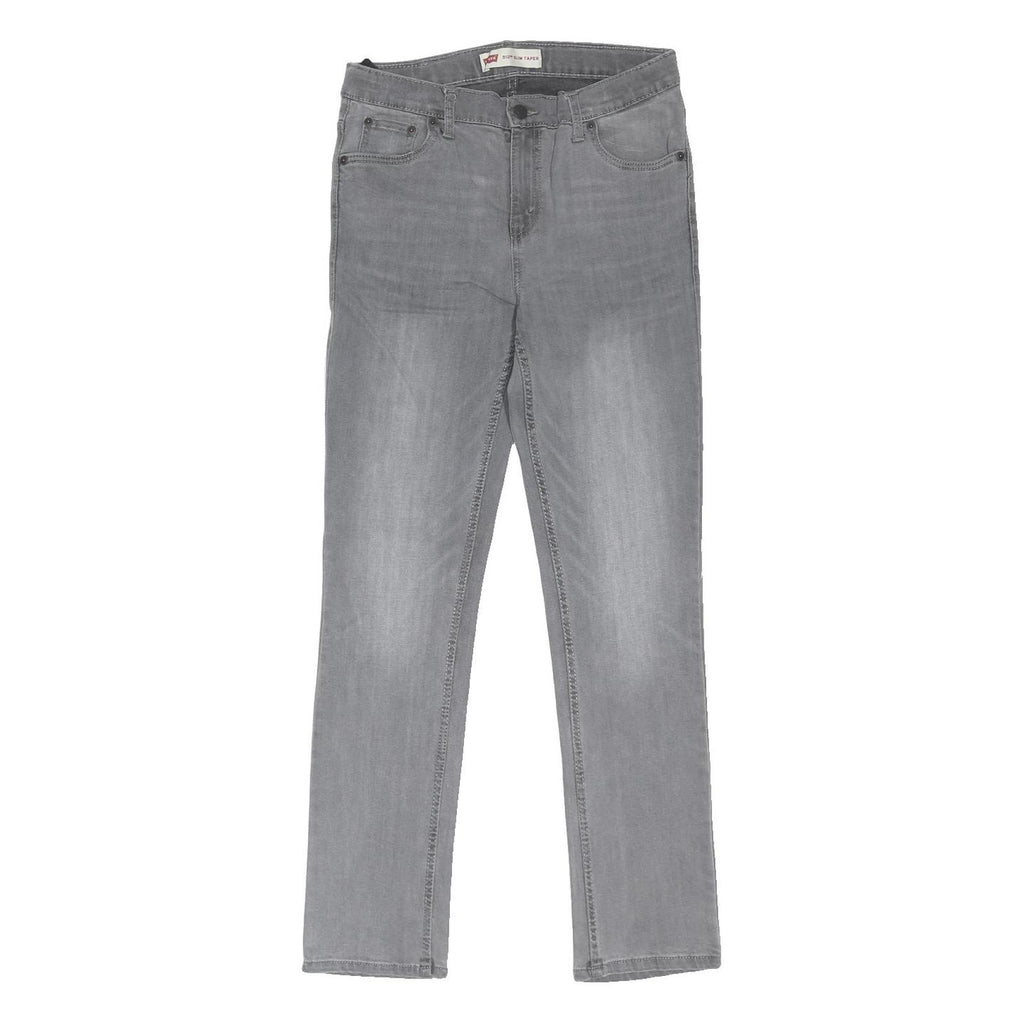 LEVI'S 512 Tapered Mens Slim Grey Denim W31 L30 Button Cotton Blend Jeans
