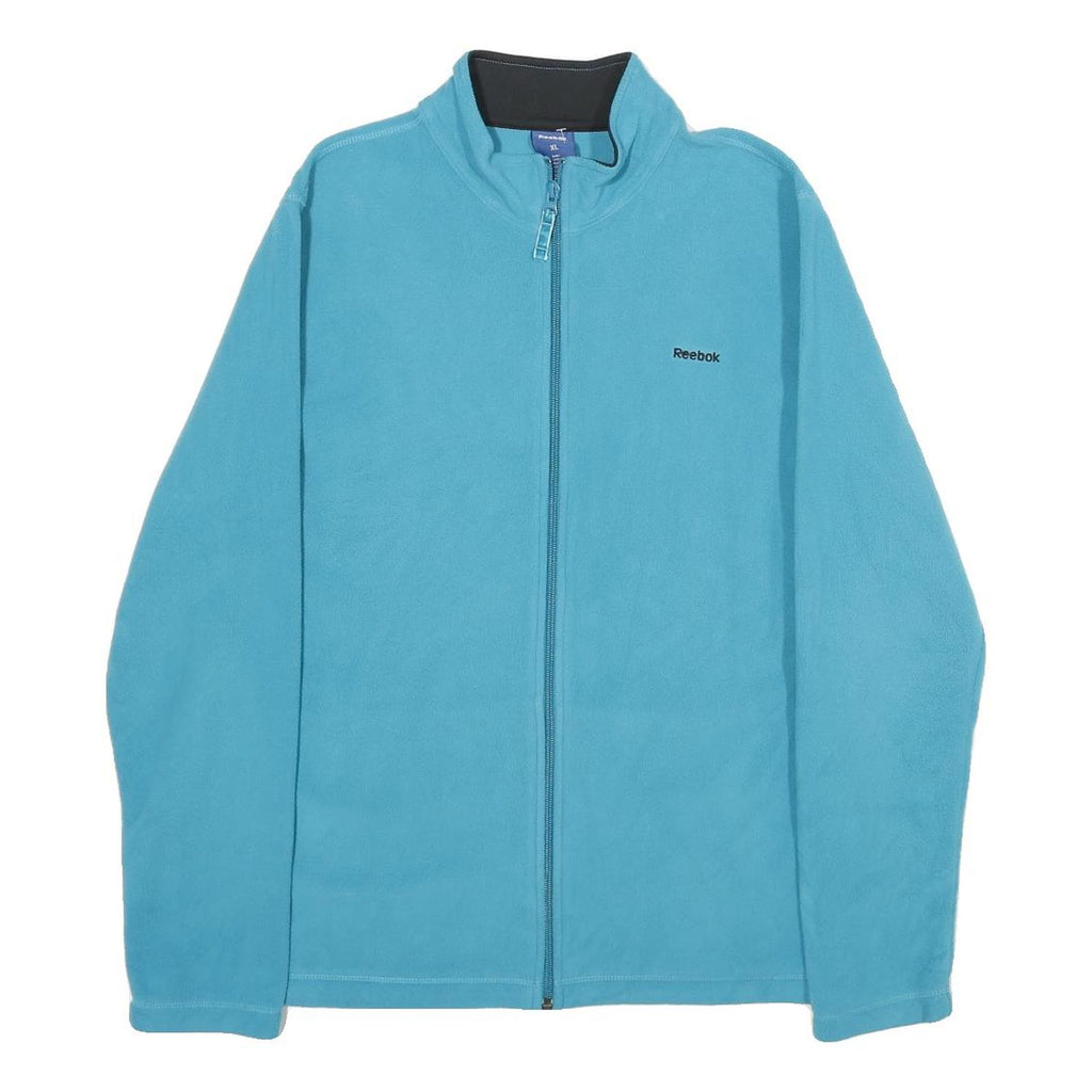 REEBOK Womens Blue Jacket XL Polyester Plain Zip Lightweight Sports Casual